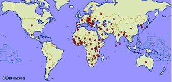Millet Growing Areas in the World 